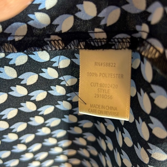 Max Studio Print MIDI Dress with All Over Tulip Pattern Women Size Small POCKETS - Picture 8 of 12